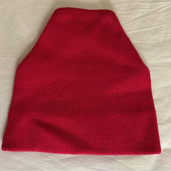 BOGNER Hat Red - cream roll -Keep your Head Toasty Warm!! - Picture 3 of 6